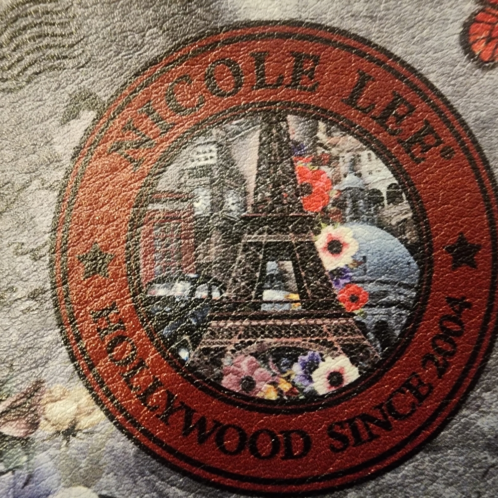 Nicole Lee Faux Leather Trifold Wallet "PARIS" New no Tags - Picture 5 of 14